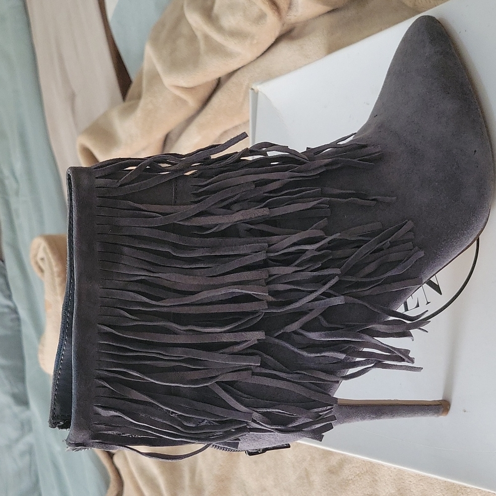 Fringed Bootie